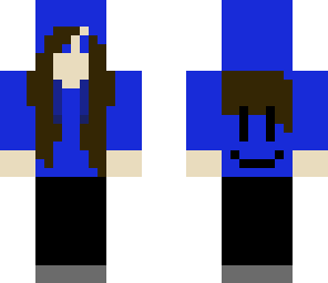 blue sweatshirt girl