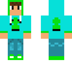 blue green hoddie