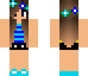 cute blue girl