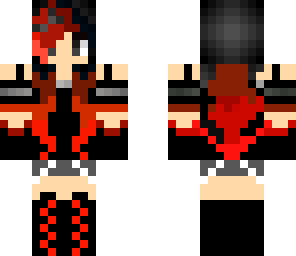 red gothic girl