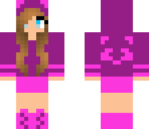 purple and pink panda girl