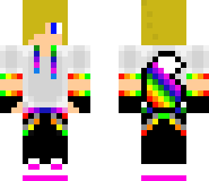 rainbow blonde boy