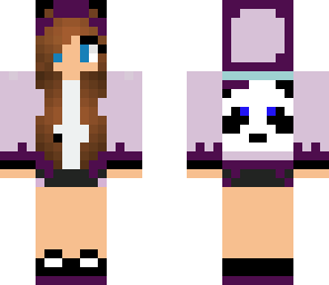 purple panda girl