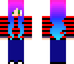 girl with red and black sweater