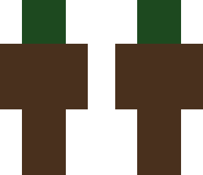 green slenderman with brown torso