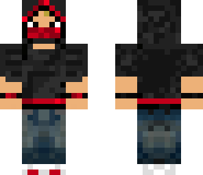 red ninja parkourer boy