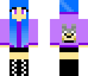 purple wolf lover girl
