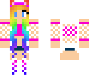 rainbow haired girl