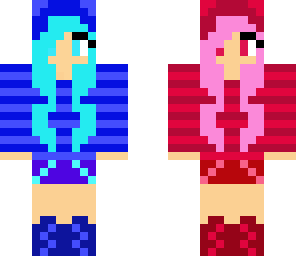 blue-red  girl