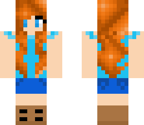 firey blue girl