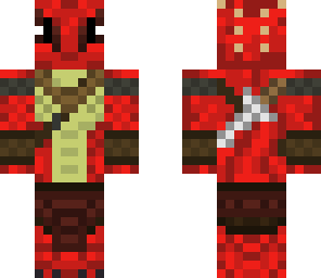 red lizard warior
