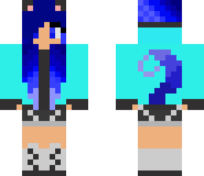 blue hair cutie