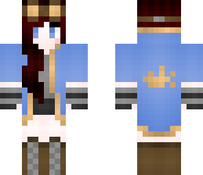 blue steampunk girl