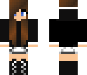 copy girl in black hoodie