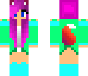 pink fox girl
