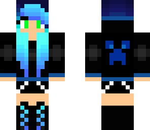 blue scene girl