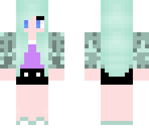 kawaii purple amd green
