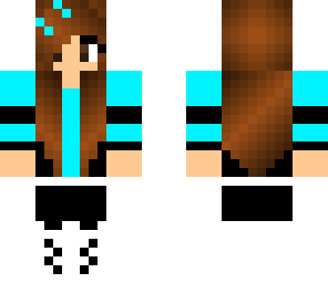 blue headphones girl