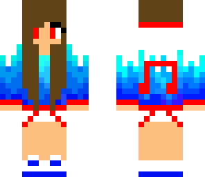 blue and red