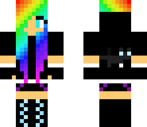 pretty rainbow girl