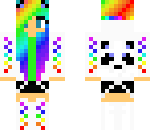 edited rainbow girl