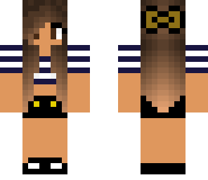 navy blue tan girl