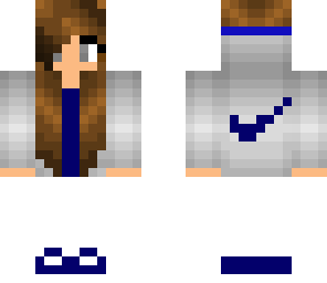blue nike girl