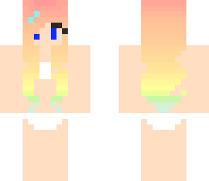 slightly edited beach girl
