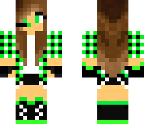 edited green gamer girl