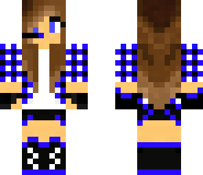 edited blue gamer girl