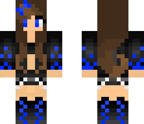 blue gamer girl cool