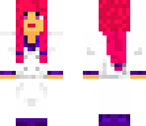 cool pink and blue haired girl