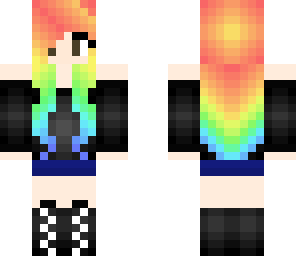 rainbow light girl