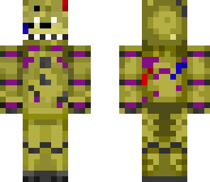 purple man in spring trap