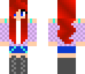 red head checker girl