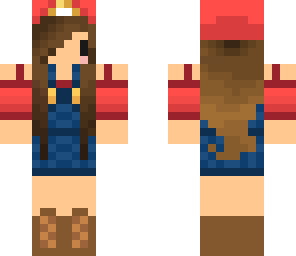 mario chibi girl with gloves