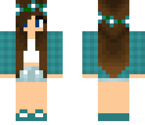 brown haired flower girl