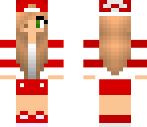 white with red sweater girl