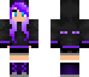 endergirl with blue eyes
