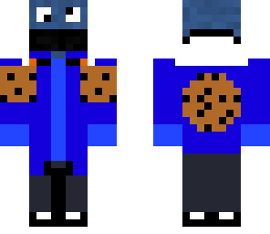 cookiemonster with headphones