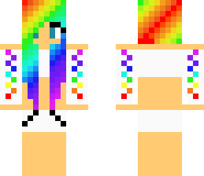 rainbow cute girl