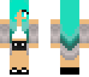 blue hair girl