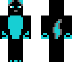 black and blue wolf