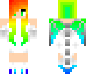 cute rainbow dragon girl