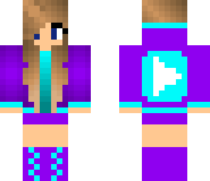 youtube girl blue and purple nice skin