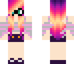 cute neon nerd girl