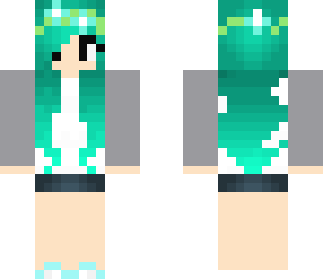 girl with blue hair