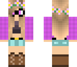 pink nerd flower girl