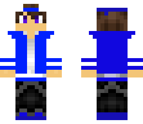 blue and white