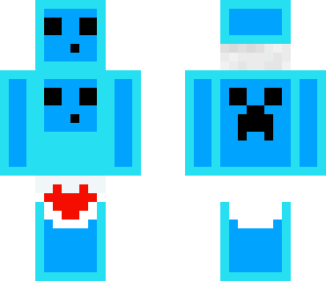 blue slime with pants